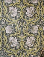 Stof William Morris Pimpernel Art Nouveau Bloemmotief Arts