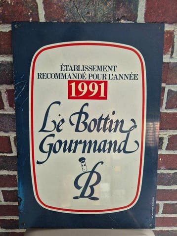 bottin - Plaque-restaurant - bottin - Reclamebord - plaque