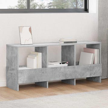 vidaXL Tijdschrift Rek Beton Grijs 102 x 30 x 45 cm, Verzenden, Nieuw