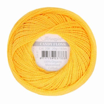 Scheepjes Candy Floss - 208 Yellow Gold, Verzenden, Nieuw