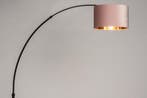 Rietveld Vloerlampen - Zwart, Goud, Roze - Stof, Metaal, Verzenden, Nieuw
