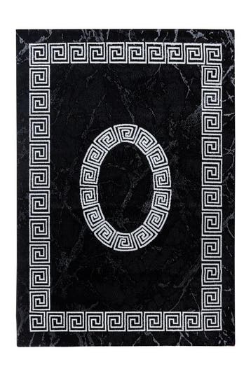 Klassiek Vloerkleed | Plus | Kader | Zwart | 120x170 cm, Verzenden, Nieuw