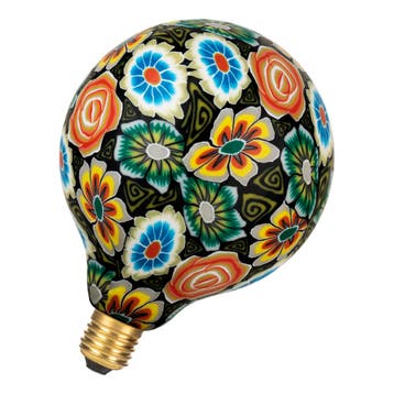 Bailey LED Paint Globe E27 7W 100lm 1900K | Bloem motief..., Huis en Inrichting, Lampen | Overige, Ophalen of Verzenden, Nieuw