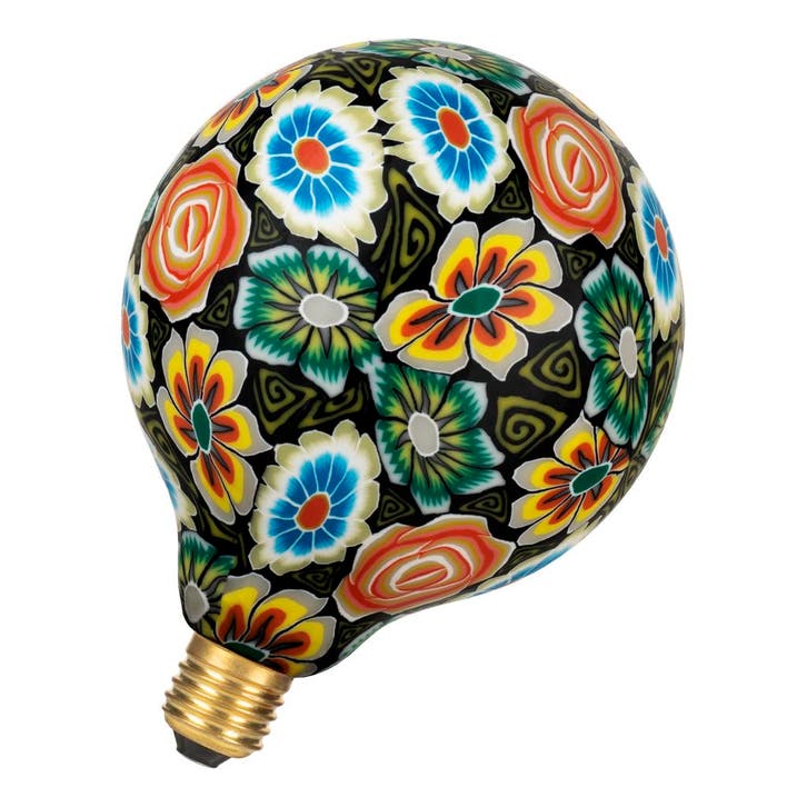 Bailey LED Paint Globe E27 7W 100lm 1900K | Bloem motief..., Huis en Inrichting, Lampen | Overige, Nieuw, Ophalen of Verzenden