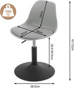 24goodz Barkruk - Verstelbare Hoogte - Ergonomisch Ontwerp -, Verzenden, Nieuw