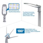 Straatverlichting - Straatlamp - LED - 50W - Grijs - Aigosta, Tuin en Terras, Verzenden, Zo goed als nieuw