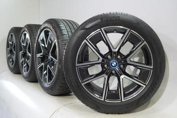 BMW 4 serie i4 G26 858M 18 inch velgen Pirelli Zomerbanden O, Auto-onderdelen, Banden en Velgen, 18 inch, Gebruikt, Velg(en), Ophalen of Verzenden