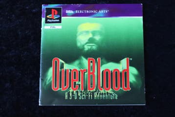 OverBlood Playstation 1 PS1 Manual Only, Verzenden, Nieuw