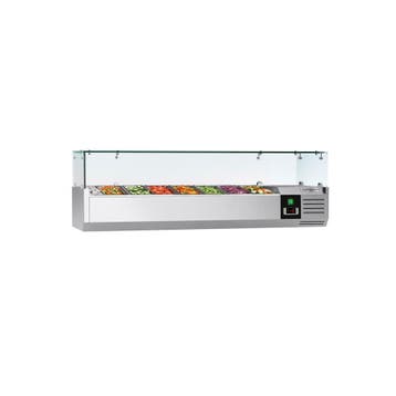 GGM Gastro | Opzetkoelvitrine PREMIUM - 1600x335mm - 7x GN |, Verzenden