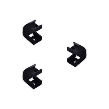 Ledisons 3x LED-strip profiel opbouw zwart hoek connector, Ophalen of Verzenden, Nieuw