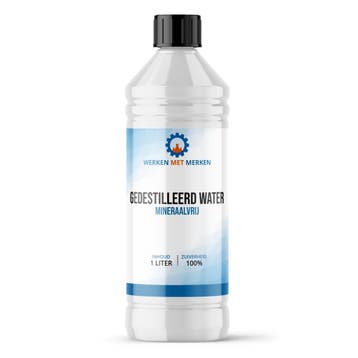 Wmm Chemie Gedestilleerd water 1 liter, fles, Verzenden, Nieuw
