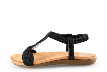 Dolcis Sandalen in maat 38 Zwart, Dolcis, Verzenden, Zwart, Sandalen of Muiltjes