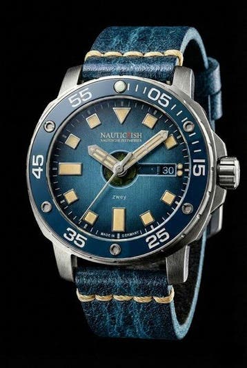 NauticFish - Zwey Blao Pro - Diver Watch - water resistance:, Nieuw