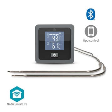 Slimme vleesthermometer met 2 sondes - Bluetooth -  met App, Verzenden, Nieuw