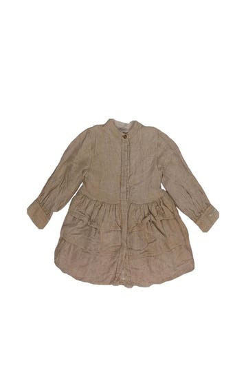 Donsje Amsterdam Jurk Meisjes in maat 122 Beige, Verzenden, Zo goed als nieuw, Donsje Amsterdam, Jongen of Meisje
