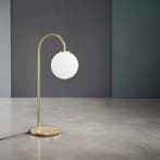Herstal - Gebogen tafellamp - Ballon Tafellamp - Messing -