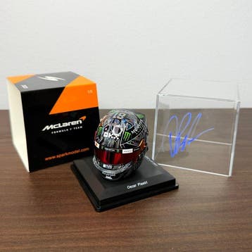 Mclaren - GP USA - Oscar Piastri - 2025 - Helm op schaal, Verzamelen, Nieuw