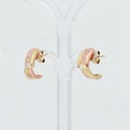 Oorbellen - 14 karaat Geel goud, Roségoud, A. Dam Diamant, Nieuw