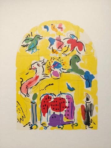 Marc Chagall (1887-1985) - Tribu de Jacob (from Vitraux pour