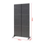 Scheidingswand Trolu zwart 200x100x50 cm casa.pro, Verzenden, Nieuw