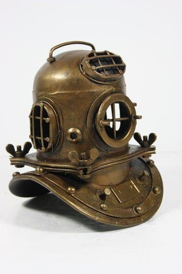 Duikhelm - NAUTICAL DIVING HELMET - Metaal, Antiek en Kunst