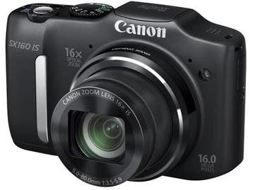 Canon PowerShot SX160 IS Digitale Compact Camera - Zwart (In, Verzenden, Zo goed als nieuw