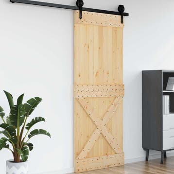 vidaXL Deur NARVIK 90 x 210 cm Massief Grenenhout, Verzenden, Nieuw