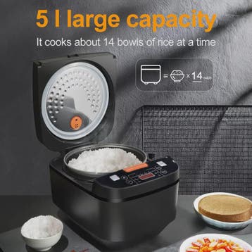 5L Multifunctionele Rijstkoker - Slim, Snel & Antiaanbaklaag, Verzenden, Nieuw in verpakking