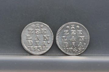 Nederland Zeeland. 2 Stuiver of dubbbele wapenstuiver 1731