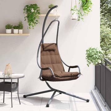 vidaXL Hangende ei-stoel Staal 94 x 107 x 196,5 cm, Verzenden, Nieuw, Metaal