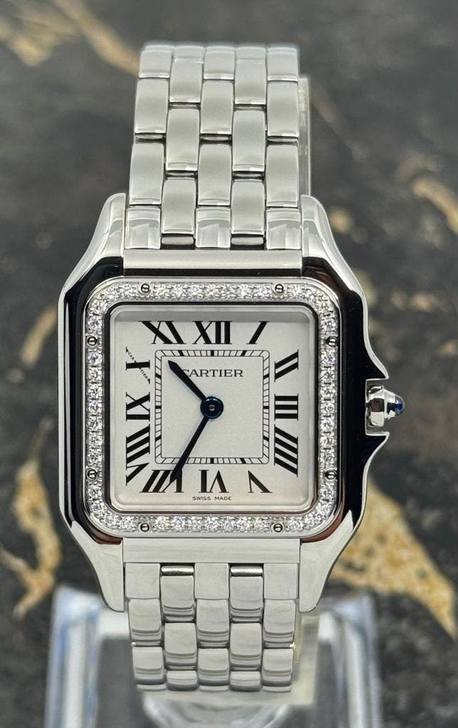 Cartier Panthère de Cartier Medium - Diamonds - W4PN0018, Sieraden, Tassen en Uiterlijk, Horloges | Dames, Polshorloge, Nieuw
