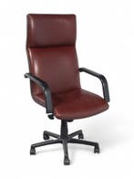 Artifort Michigan stoel, leder, bordeaux-zwart, Ophalen of Verzenden, Gebruikt