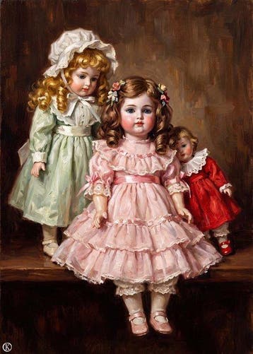 Kleury.art - [XL MATTE PAPER] The Porcelain Trio by