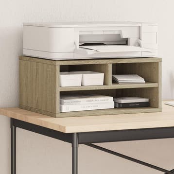 vidaXL Printerkastje 49x40x22,5 cm bewerkt hout sonoma, Computers en Software, Verzenden, Nieuw