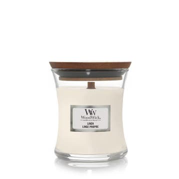 WoodWick Linen Mini Candle - 85gr, Ophalen of Verzenden, Nieuw, Overige typen