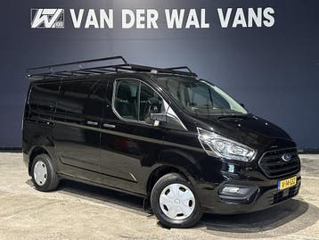 Ford Transit Custom 2.0 TDCI L1H1 Euro6 Airco | Camera | Imp, Stof, Gebruikt, Zwart, Dealer onderhouden