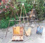 Schildersezel (3) - Hout - Schildersezels - en kist