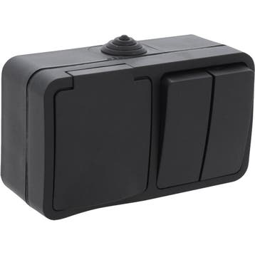 Q-LINK - Wandcontactdoos - Opbouw - 1-voudig Stopcontact -, Ophalen of Verzenden, Nieuw