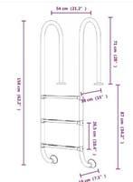 Zwembadladder RVS 304 – 3 Antisliptreden, Duurzaam & Veilig, Tuin en Terras, Zwembad-toebehoren, Verzenden, Nieuw