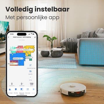 2dekans | Auronic Robotstofzuiger - Dweilfunctie - WiFi en, Ophalen of Verzenden, Zo goed als nieuw