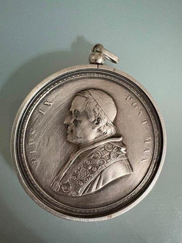 Vaticaan. Medal 1869 Pio IX - Basilica S. Pietro