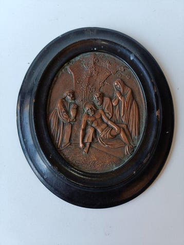 sculptuur, Deposizione del Compianto sul Cristo - 20 cm -, Antiek en Kunst