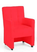 Eetkamerstoel Peter - eetkamerstoelen - Roze, Huis en Inrichting, Stoelen, Nieuw, Stof