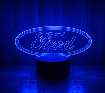 Led lamp Ford, Kunststof, Overige merken, Meerkleurig, Inclusief lichtbron