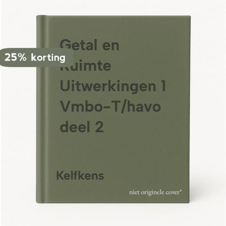 Getal en Ruimte Uitwerkingen 1 Vmbo-T/havo deel 2 Kelfkens, Boeken, Schoolboeken, Gelezen, Verzenden