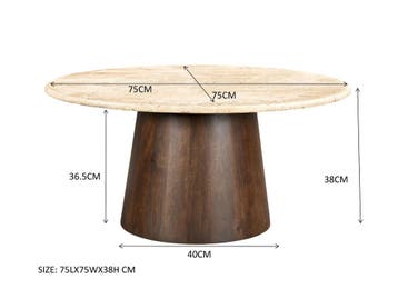 Brix Valentino Round 75cm-31038, Ophalen of Verzenden, Nieuw