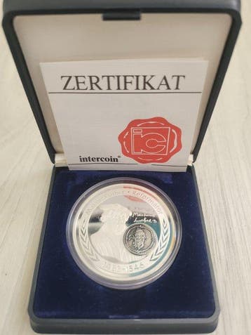 Duitsland. Silver Medal Martin Luther, Ein feste Burg ist