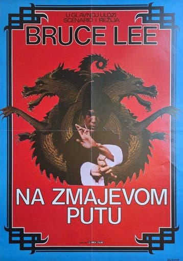 Bruce Lee - LOT OF 2 ORIGINAL VINTAGE MOVIE POSTERS - Jaren