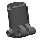 Topro Handgreephouder links op frame grijs, Diversen, Rollators, Ophalen of Verzenden, Nieuw