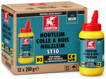 Griffon houtlijm st10 12 stuks, 250 gr, fles, Verzenden, Nieuw